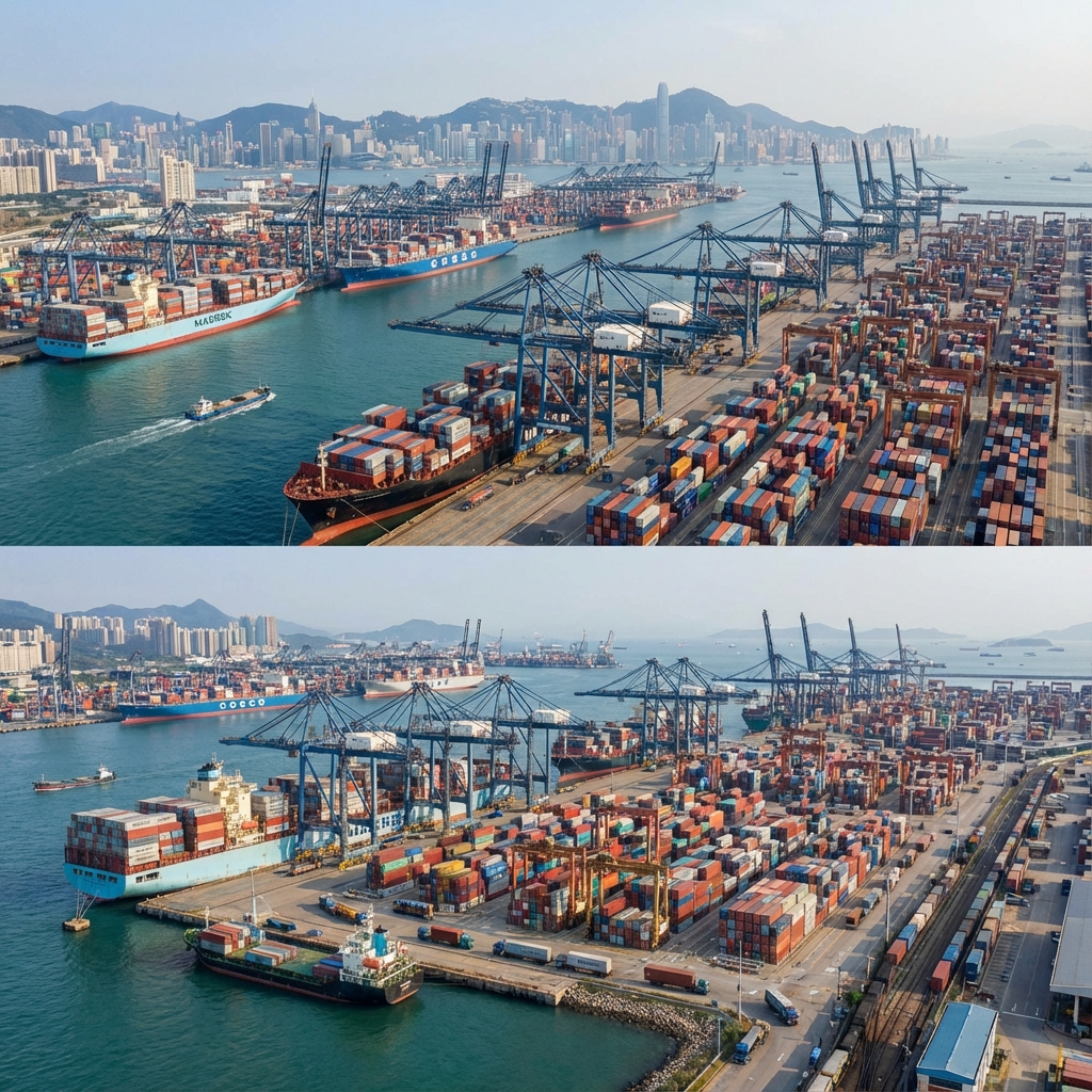 Global shipping port